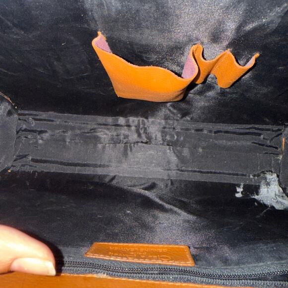 Cleo & Patek Paris Camel Leather Vintage Briefcase - Picture 6 of 10